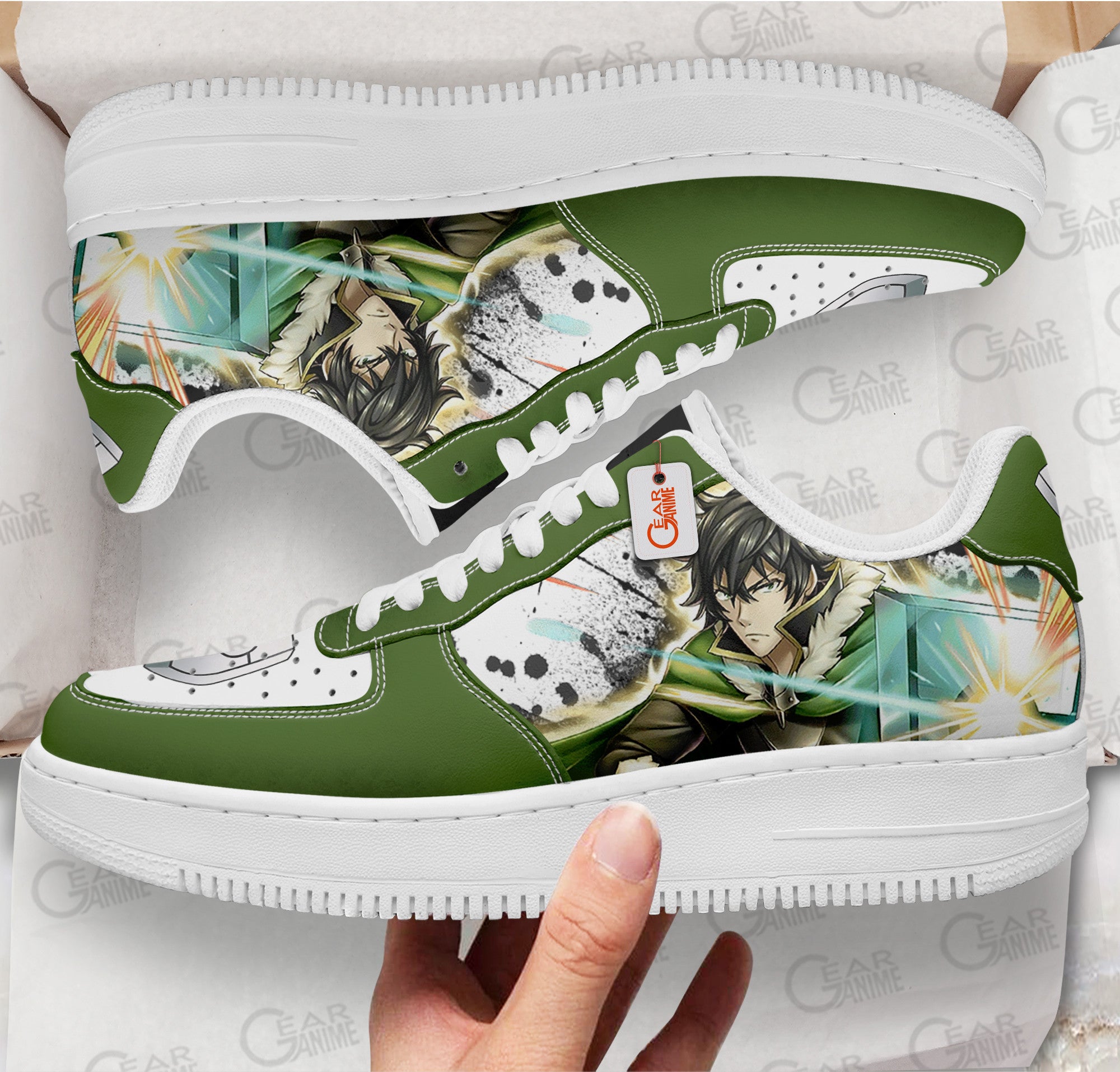 Baskets Anime Naofumi Iwatani Main Shield en Cuir Chaussures Basses Unisexes Anime Manga
