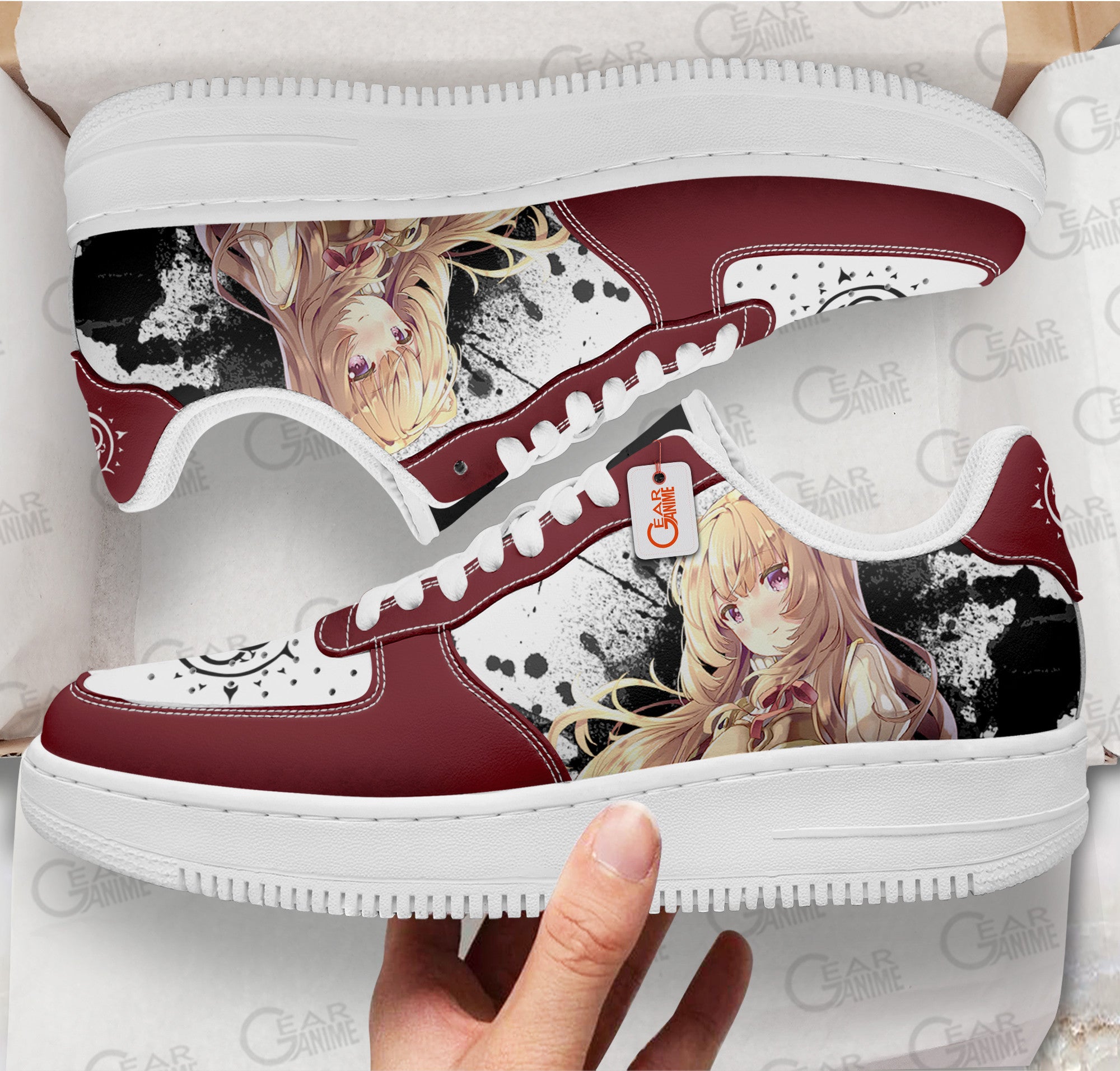 Baskets Anime Raphtalia en Cuir Chaussures Basses Unisexes Anime Manga