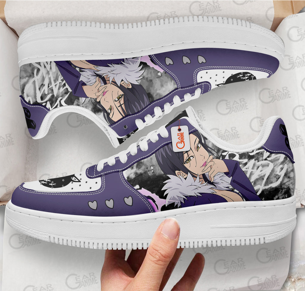 Baskets Anime Merlin Boar's Sin of Gluttony en Cuir Chaussures Basses Unisexes Anime Manga