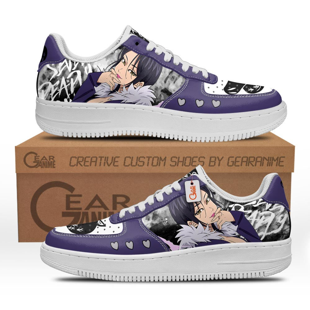 Baskets Anime Merlin Boar's Sin of Gluttony en Cuir Chaussures Basses Unisexes Anime Manga