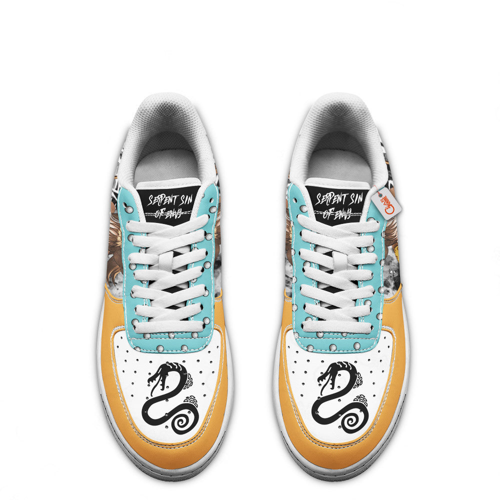 Baskets Anime Diane Serpent Sin of Envy en Cuir Chaussures Basses Unisexes Anime Manga