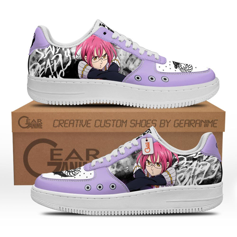 Baskets Anime Gowther Goat's Sin of Lust en Cuir Chaussures Basses Unisexes Anime Manga