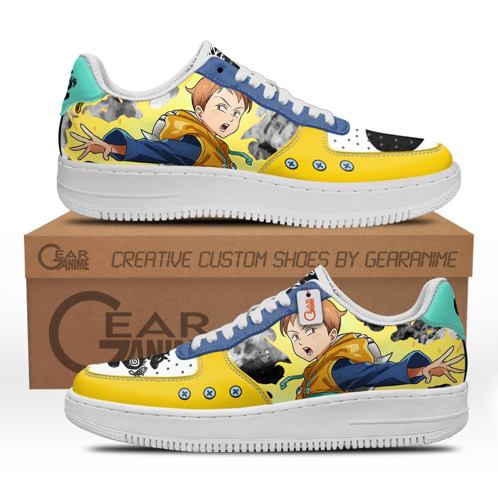 Baskets Anime King Grizzly's Sin of Sloth en Cuir Chaussures Basses Unisexes Anime Manga
