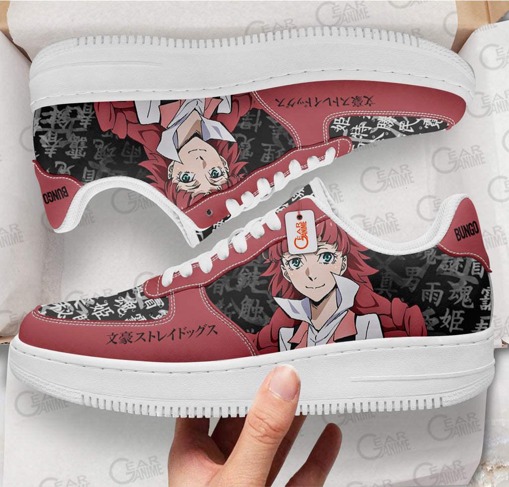 Baskets Anime Lucy Maud Montgomery en Cuir Chaussures Basses Unisexes Anime Manga