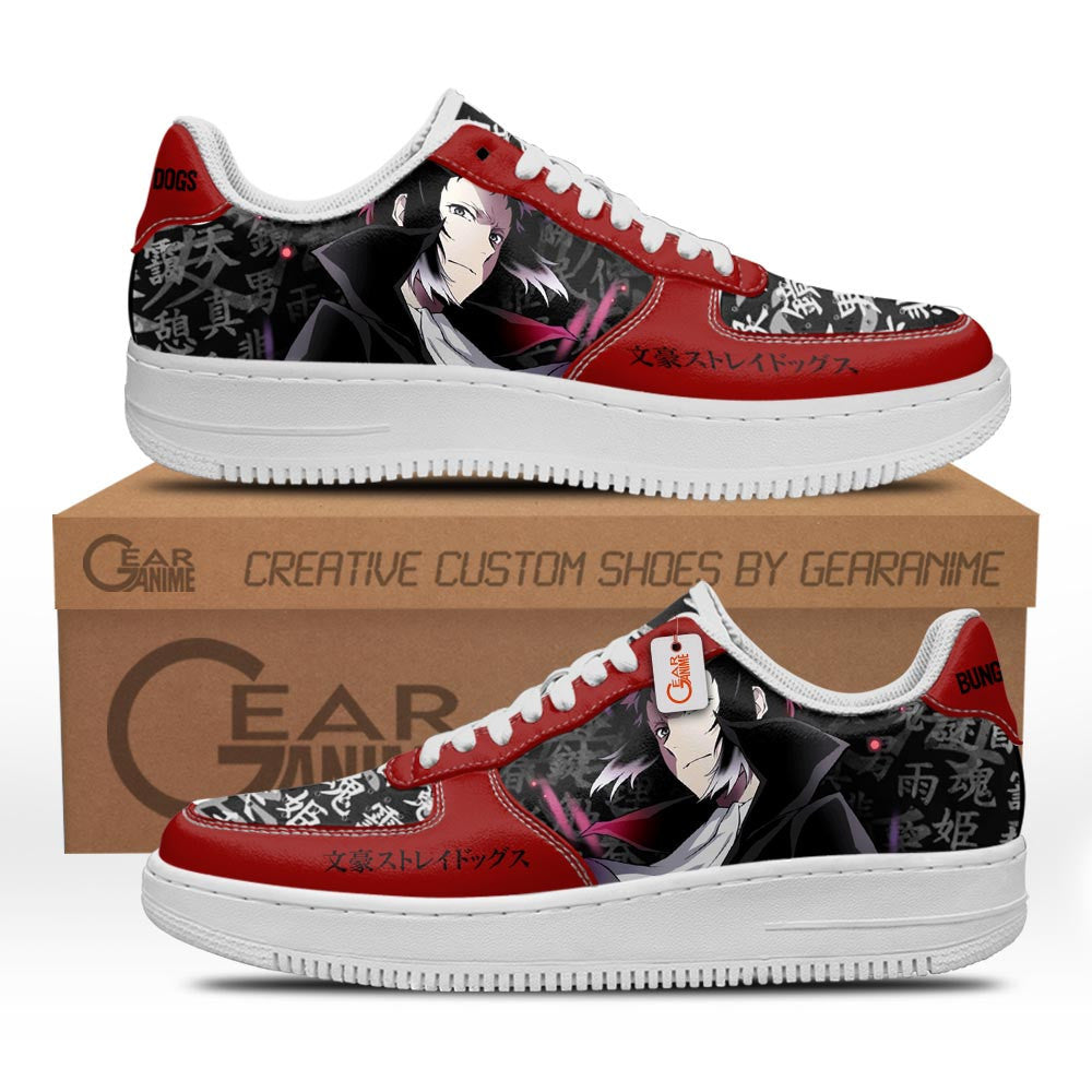 Baskets Anime Ryunosuke Akutagawa en Cuir Chaussures Basses Unisexes Anime Manga