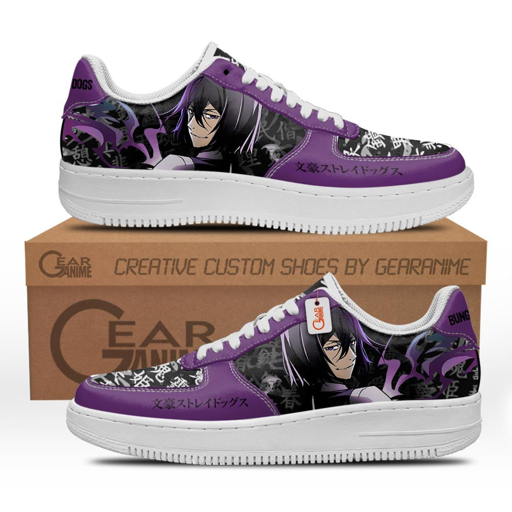 Baskets Anime Fyodor Dostoyevsky en Cuir Chaussures Basses Unisexes Anime Manga