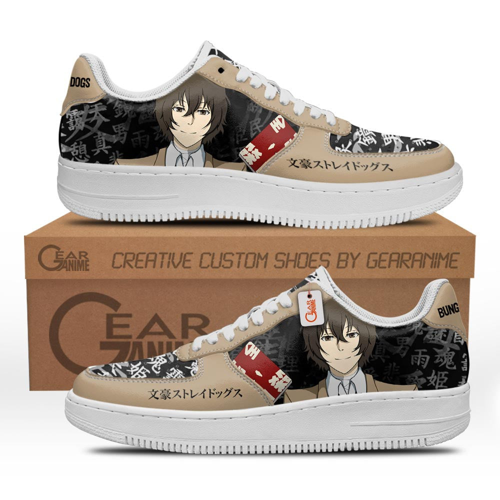 Baskets Anime Osamu Dazai en Cuir Chaussures Basses Unisexes Anime Manga