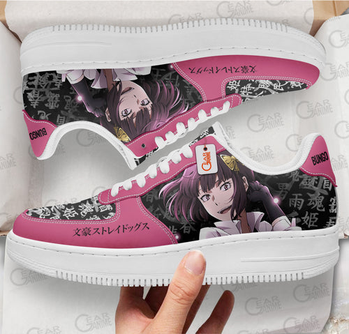 Baskets Anime Akiko Yosano en Cuir Chaussures Basses Unisexes Anime Manga