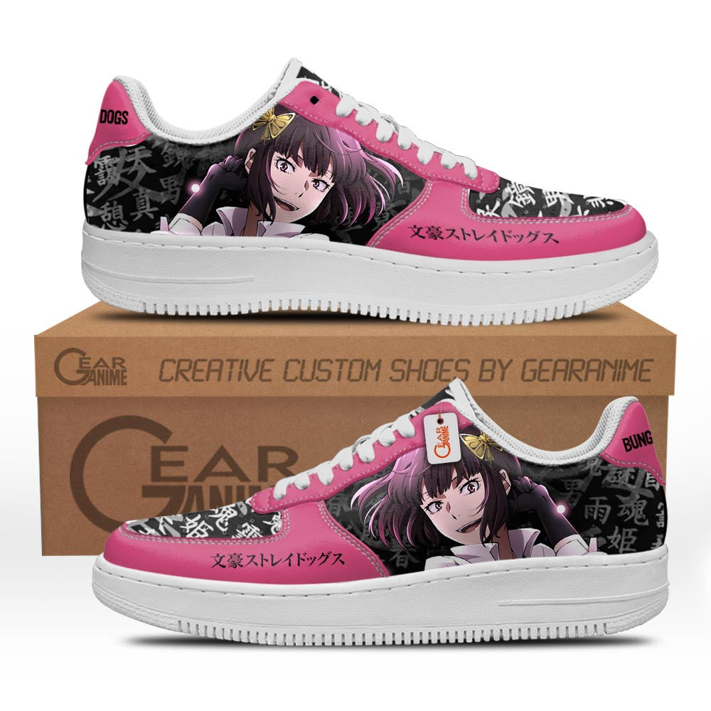 Baskets Anime Akiko Yosano en Cuir Chaussures Basses Unisexes Anime Manga