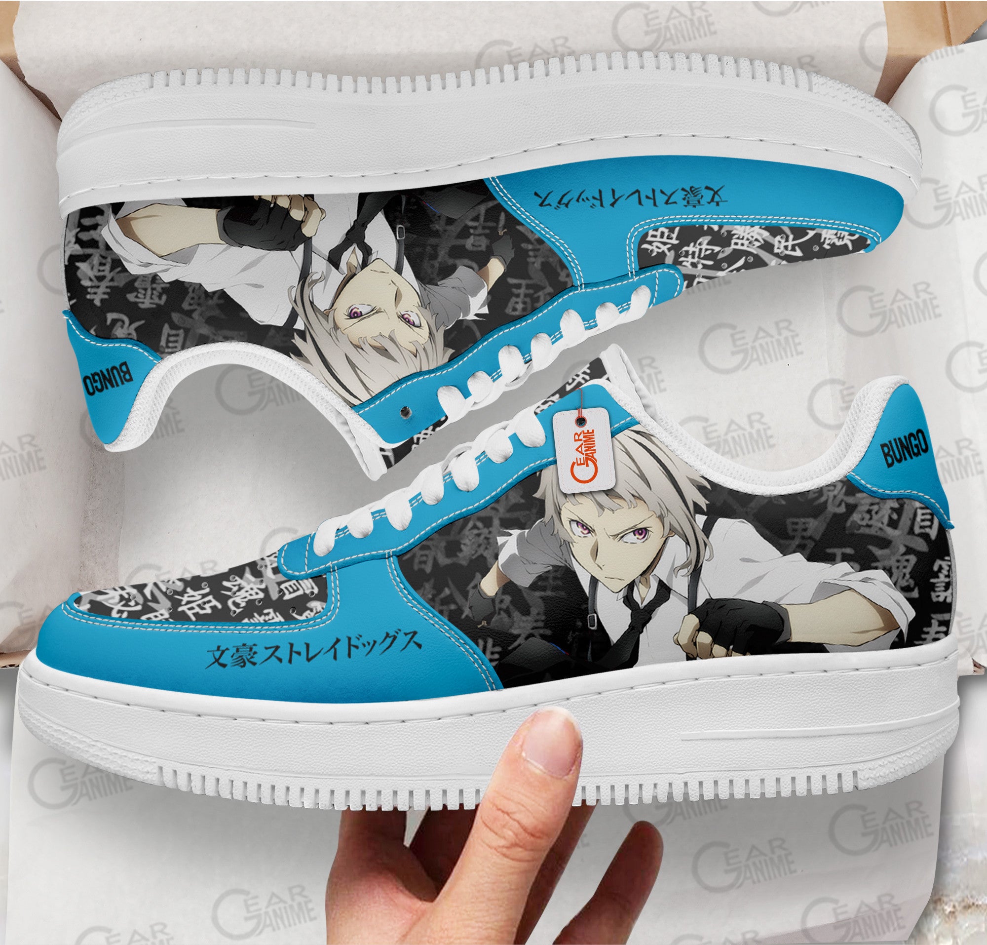 Baskets Anime Atsushi Nakajima en Cuir Chaussures Basses Unisexes Anime Manga