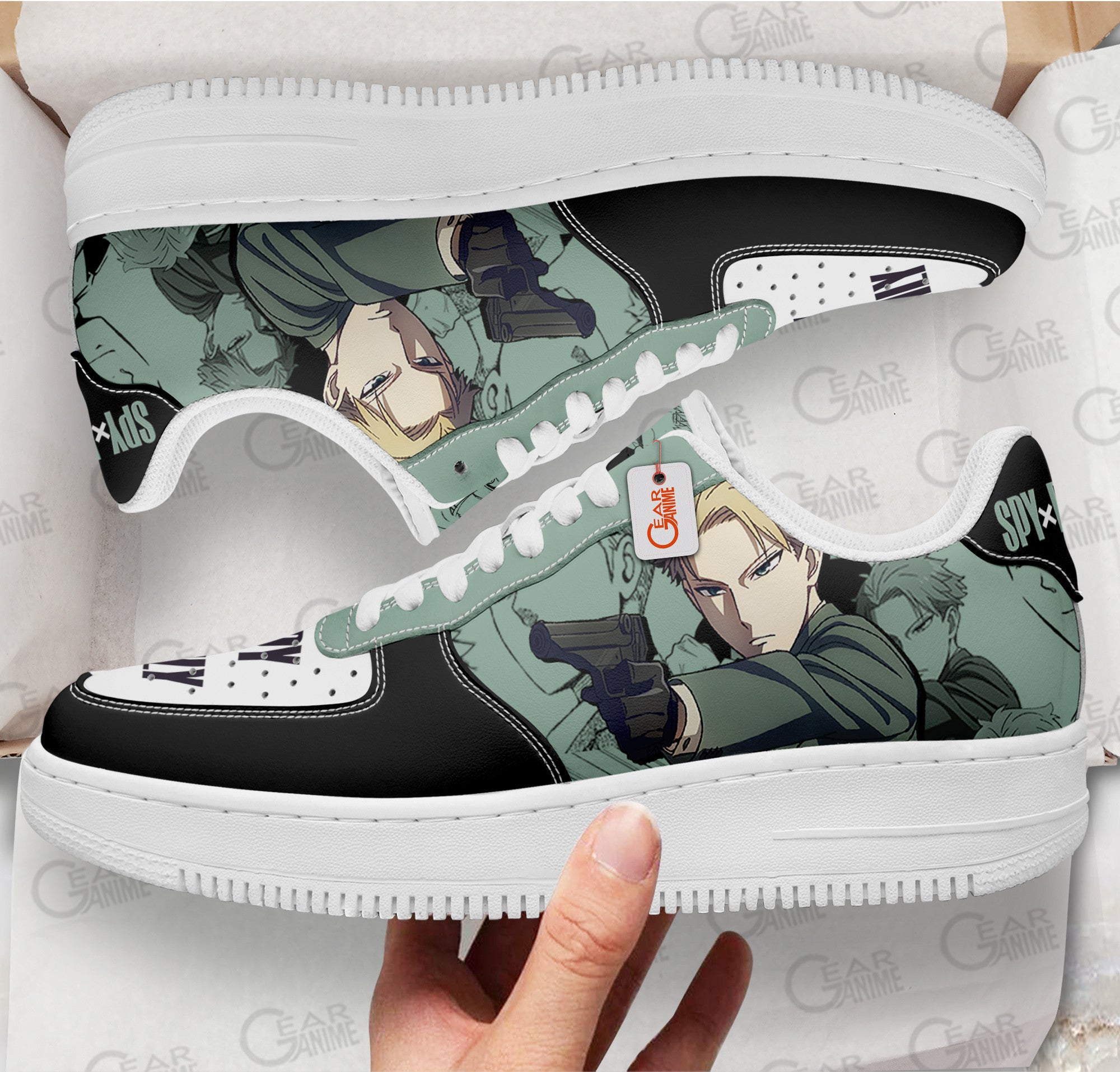 Baskets Anime Loid Forger en Cuir Chaussures Basses Unisexes Anime Manga