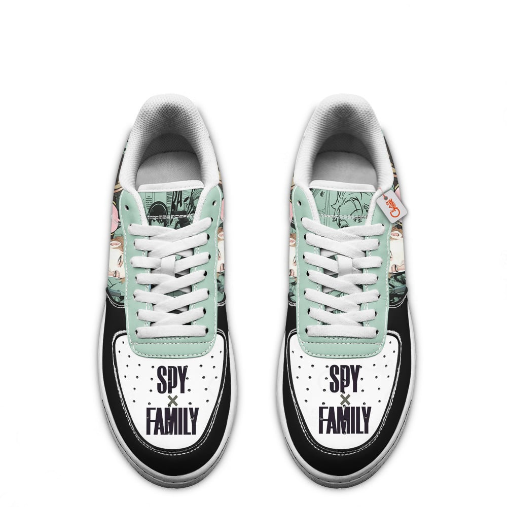 Baskets Anime Forger Family en Cuir Chaussures Basses Unisexes Anime Manga