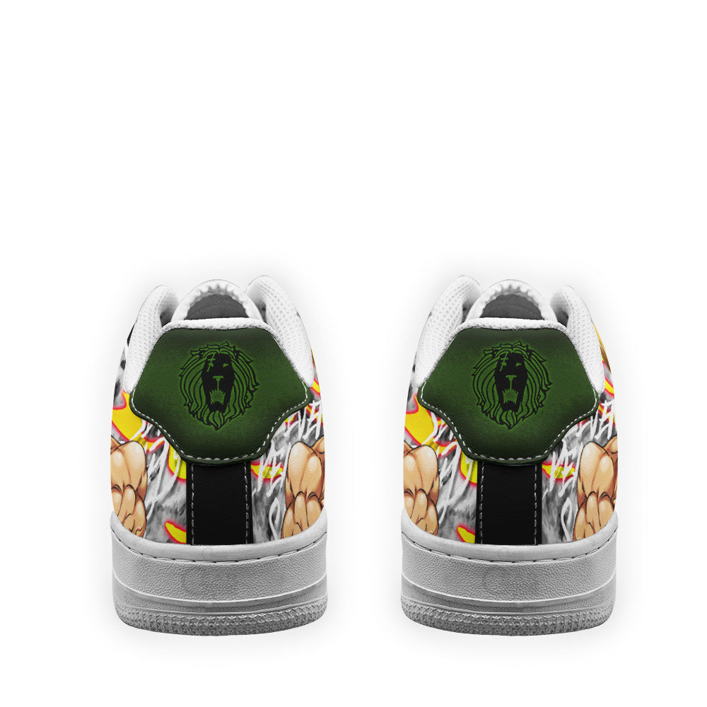 Baskets Anime Escanor Lion's Sin of Pride en Cuir Chaussures Basses Unisexes Anime Manga