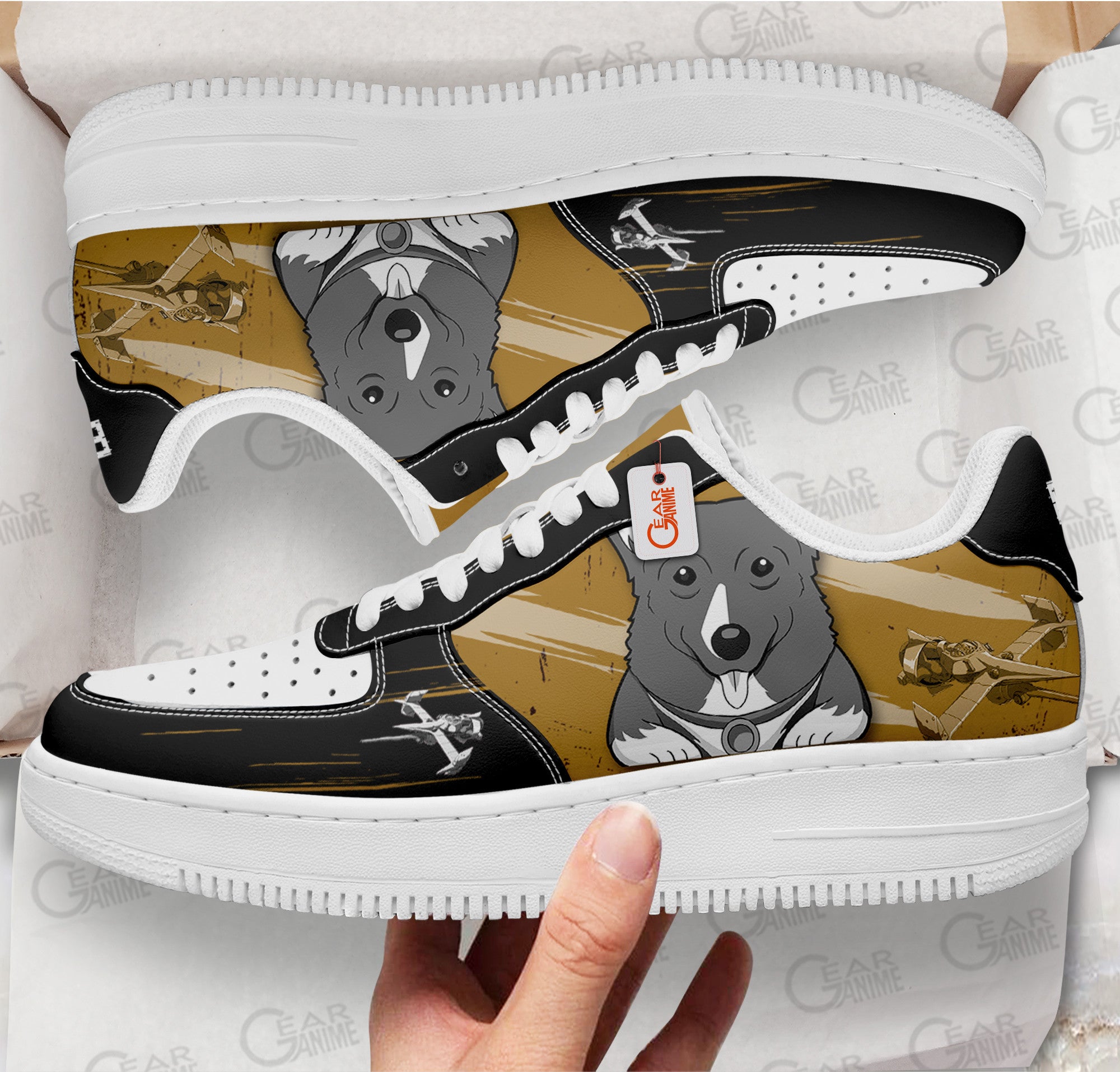 Baskets Anime Ein en Cuir Chaussures Basses Unisexes Anime Manga