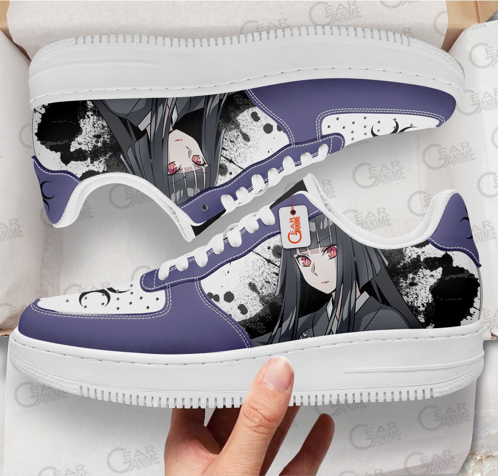 Baskets Anime Glass en Cuir Chaussures Basses Unisexes Anime Manga
