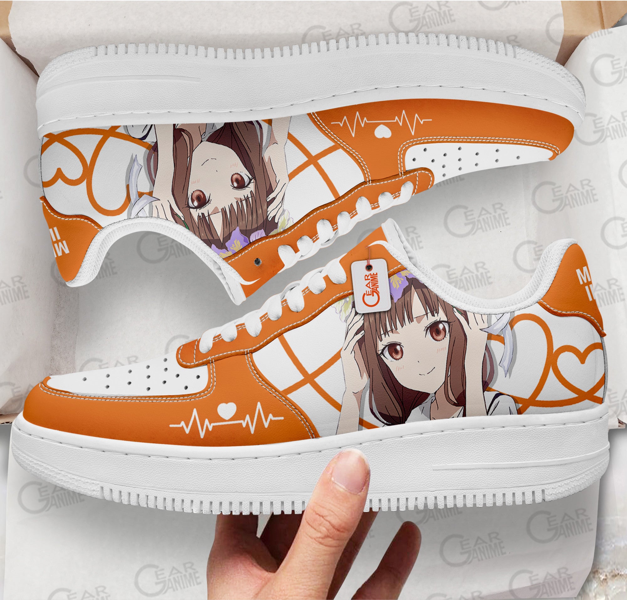 Baskets Anime Miko Iino en Cuir Chaussures Basses Unisexes Anime Manga