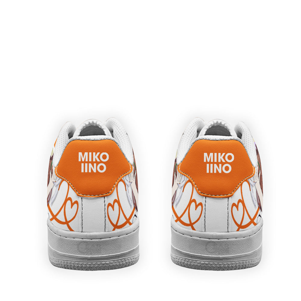 Baskets Anime Miko Iino en Cuir Chaussures Basses Unisexes Anime Manga