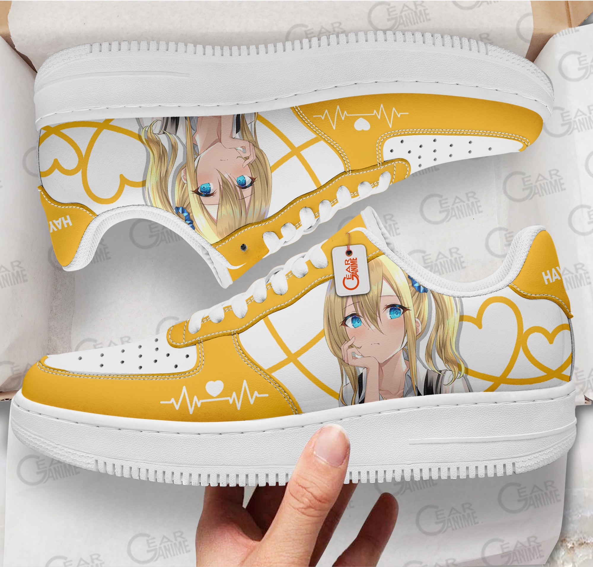 Baskets Anime Ai Hayasaka en Cuir Chaussures Basses Unisexes Anime Manga