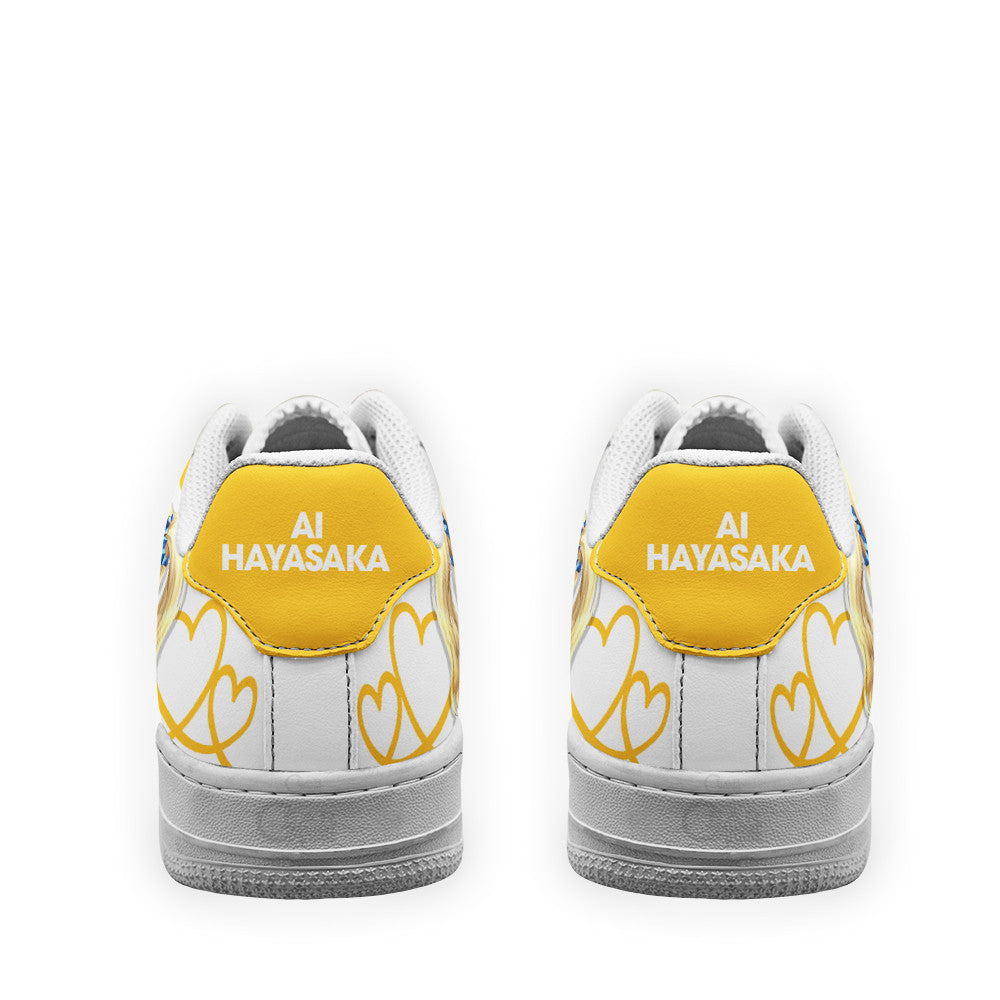 Baskets Anime Ai Hayasaka en Cuir Chaussures Basses Unisexes Anime Manga