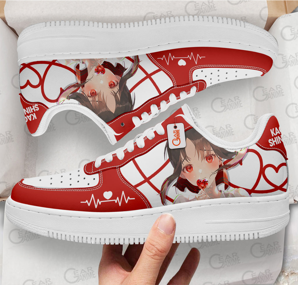 Baskets Anime Kaguya Shinomiya en Cuir Chaussures Basses Unisexes Anime Manga