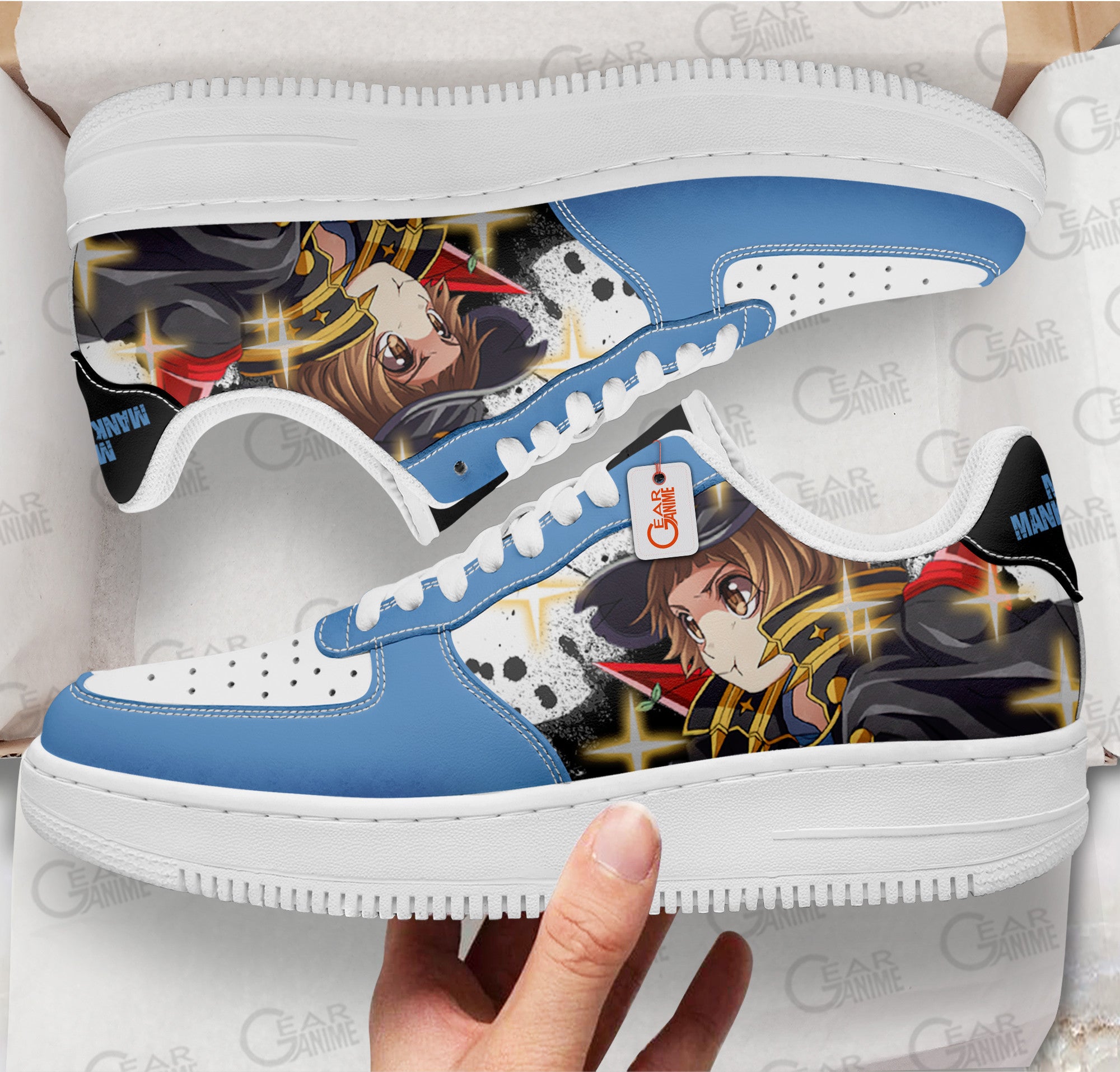 Baskets Anime Mako Mankanshoku en Cuir Chaussures Basses Unisexes Anime Manga