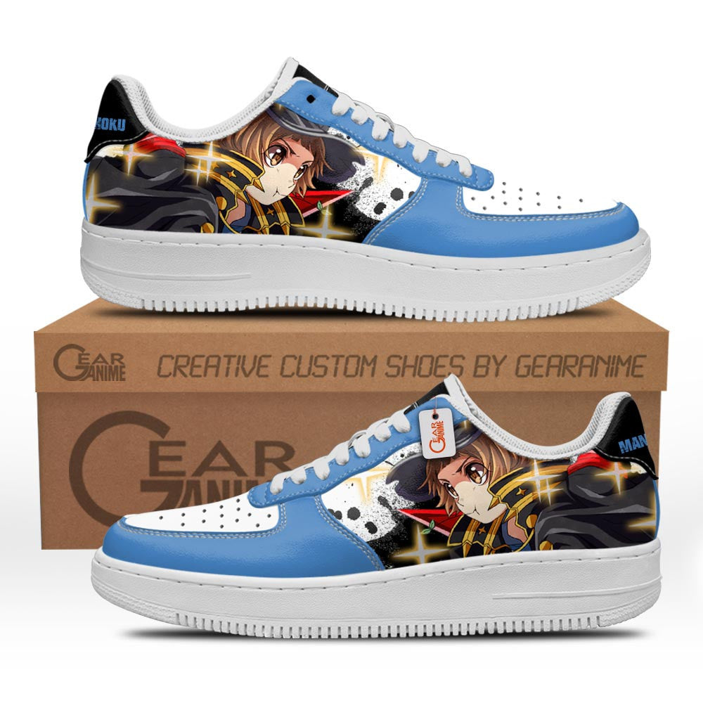 Baskets Anime Mako Mankanshoku en Cuir Chaussures Basses Unisexes Anime Manga