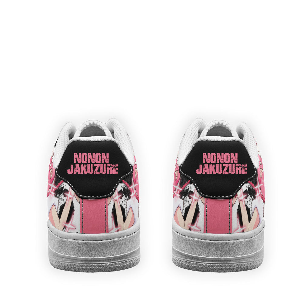 Baskets Anime Nonon Jakuzure en Cuir Chaussures Basses Unisexes Anime Manga