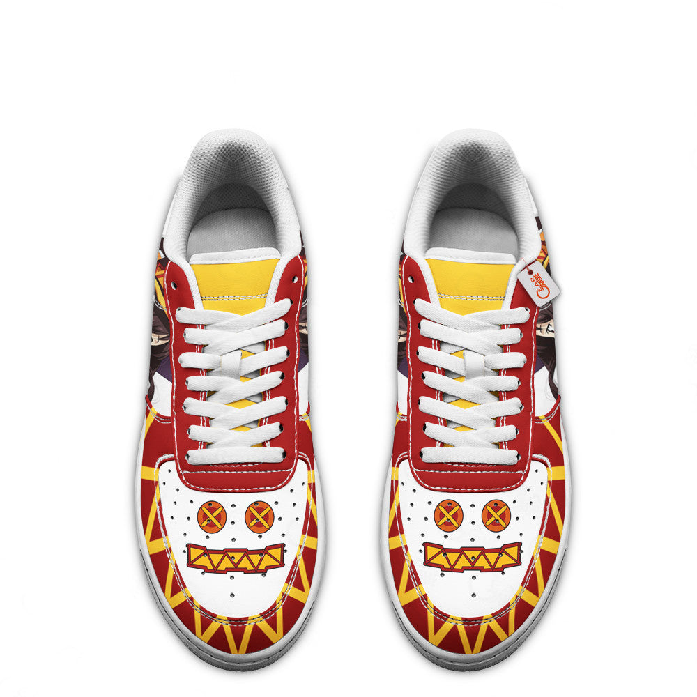 Baskets Anime Megumin Custom Low-Top Leather Sneakers KonoSuba en Cuir Chaussures Basses Unisexes Anime Manga