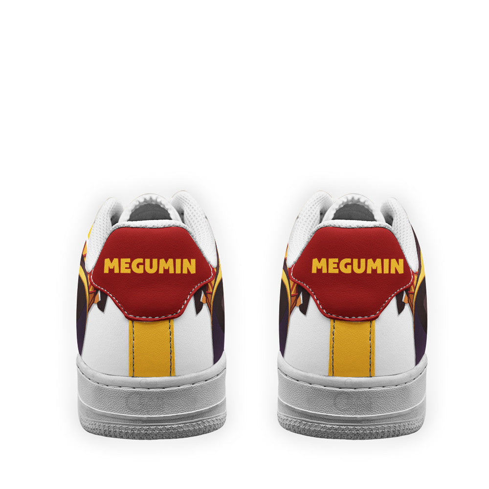 Baskets Anime Megumin Custom Low-Top Leather Sneakers KonoSuba en Cuir Chaussures Basses Unisexes Anime Manga