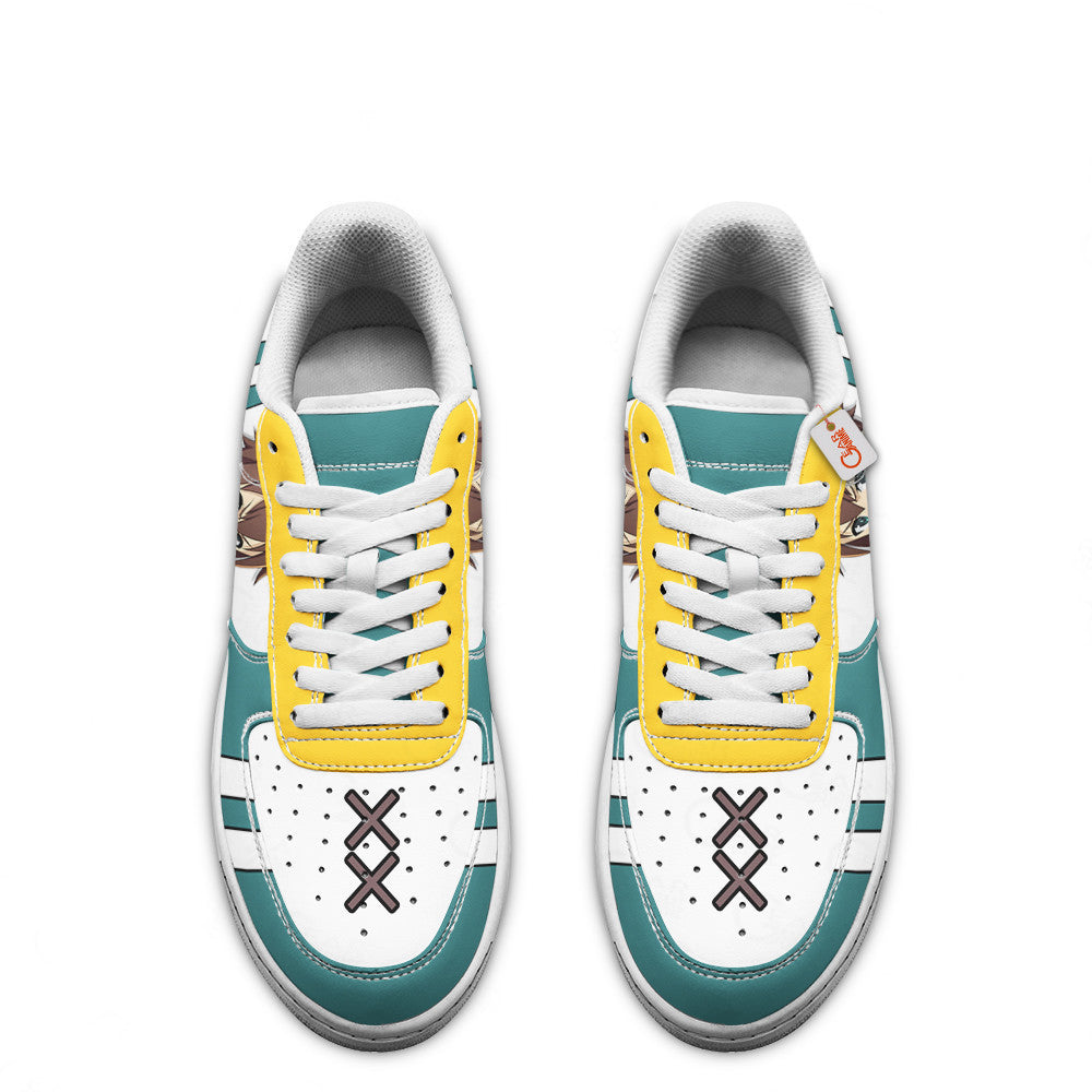 Baskets Anime Kazuma Satou Custom Low-Top Leather Sneakers KonoSuba en Cuir Chaussures Basses Unisexes Anime Manga