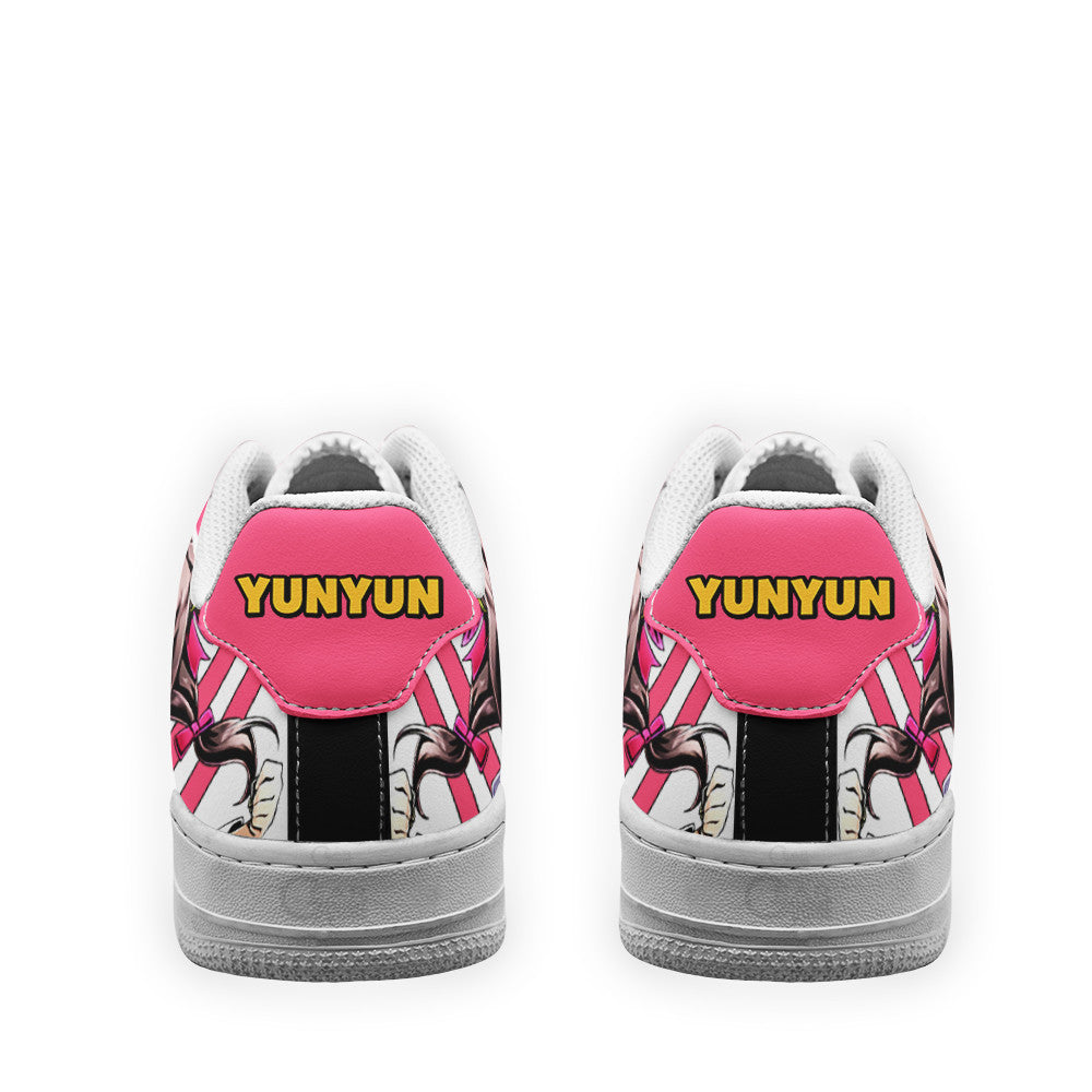 Baskets Anime Yunyun Custom Low-Top Leather Sneakers KonoSuba en Cuir Chaussures Basses Unisexes Anime Manga