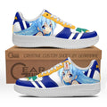 Baskets Anime Aqua Custom Low-Top Leather Sneakers KonoSuba en Cuir Chaussures Basses Unisexes Anime Manga