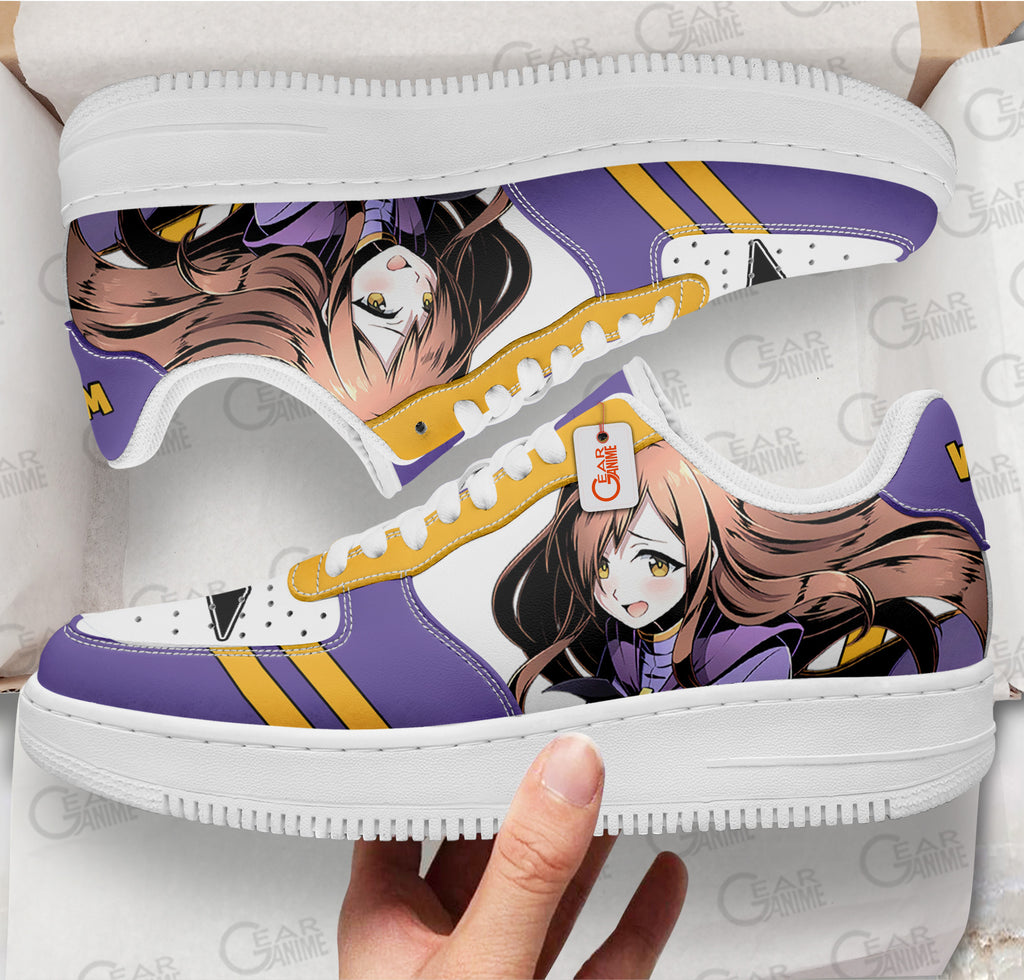 Baskets Anime Wiz Custom Low-Top Leather Sneakers KonoSuba en Cuir Chaussures Basses Unisexes Anime Manga
