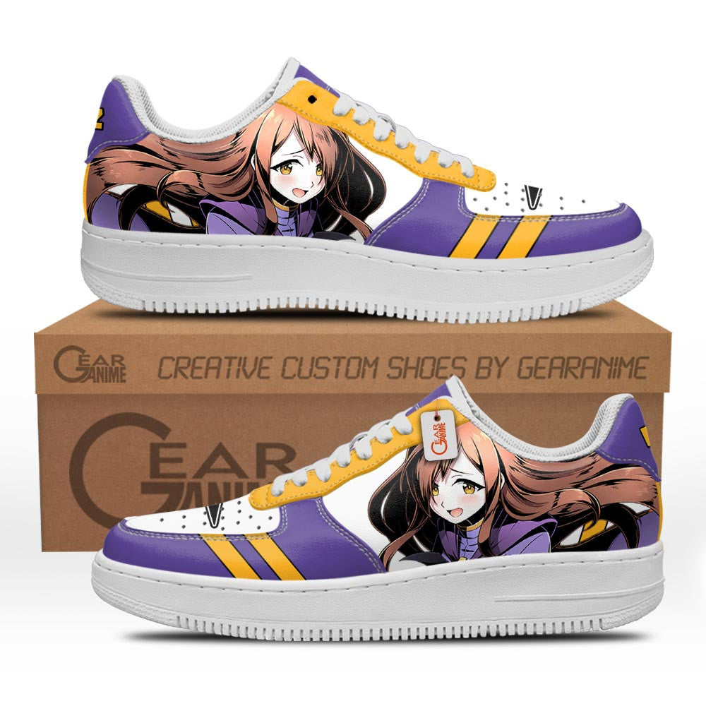 Baskets Anime Wiz Custom Low-Top Leather Sneakers KonoSuba en Cuir Chaussures Basses Unisexes Anime Manga