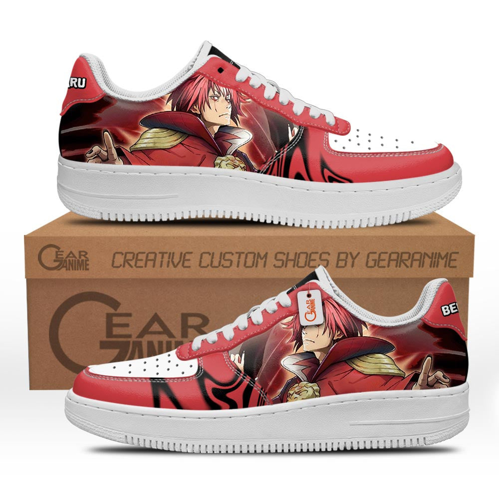 Baskets Anime Benimaru Custom Low-Top Leather Sneakers That Time I Got Reincarnated As A Slime en Cuir Chaussures Basses Unisexes Anime Manga