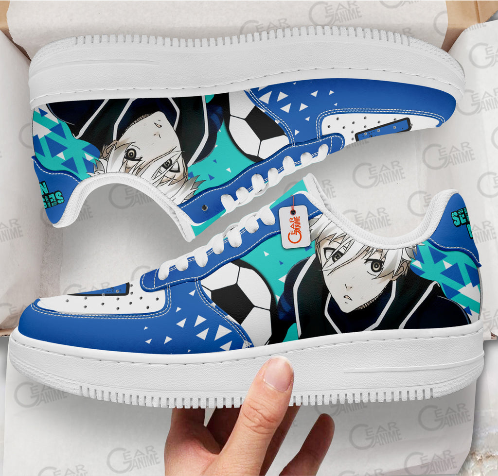 Baskets Anime Seishiro Nagi en Cuir Chaussures Basses Unisexes Anime Manga