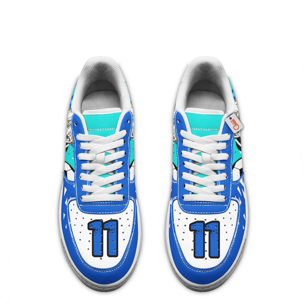 Baskets Anime Seishiro Nagi en Cuir Chaussures Basses Unisexes Anime Manga