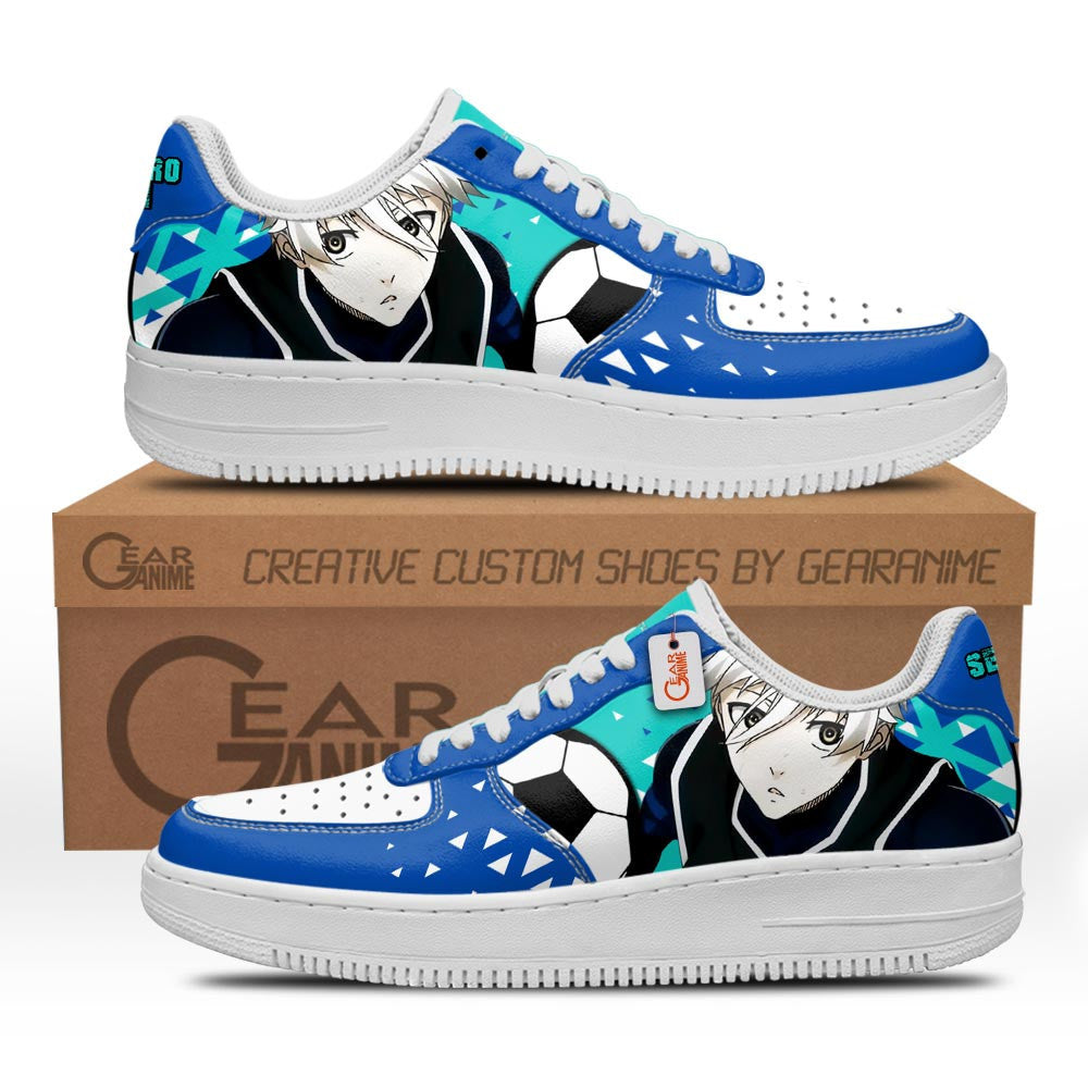Baskets Anime Seishiro Nagi en Cuir Chaussures Basses Unisexes Anime Manga