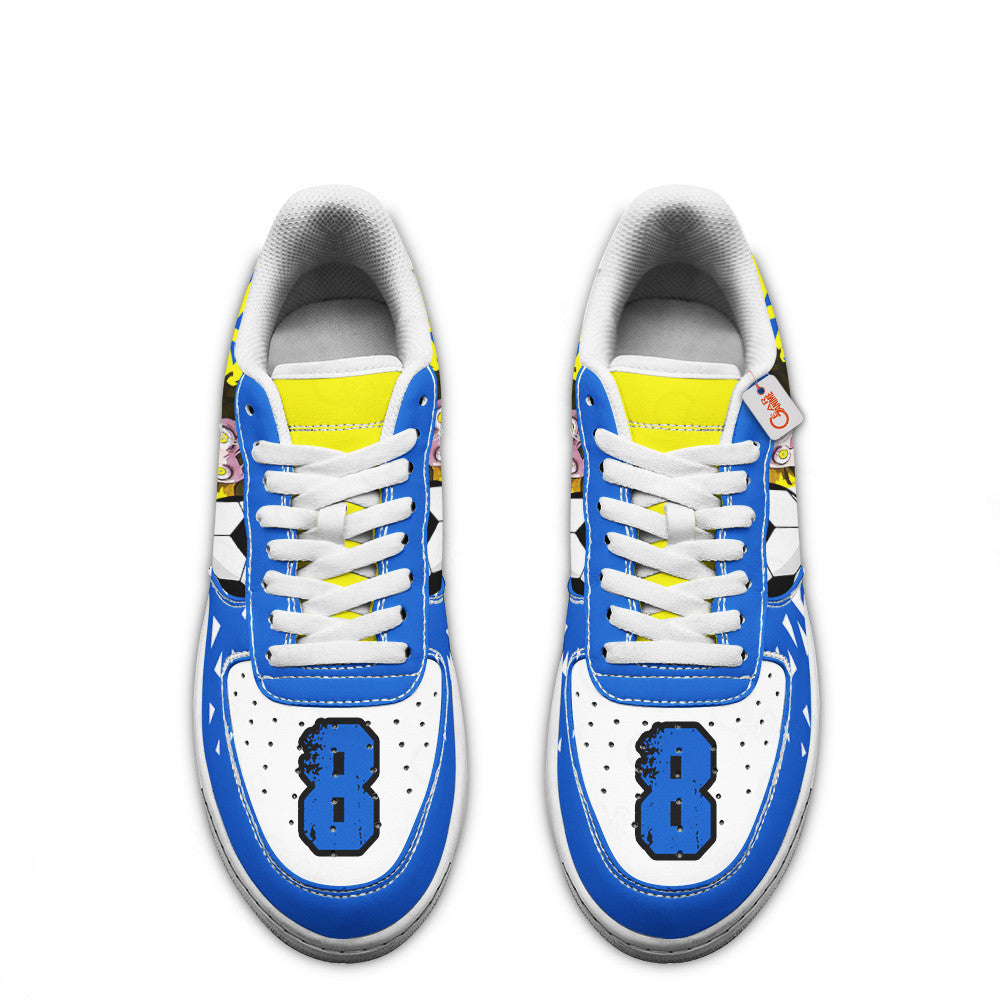 Baskets Anime Meguru Bachira en Cuir Chaussures Basses Unisexes Anime Manga