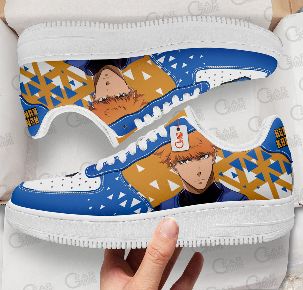 Baskets Anime Rensuke Kunigami en Cuir Chaussures Basses Unisexes Anime Manga