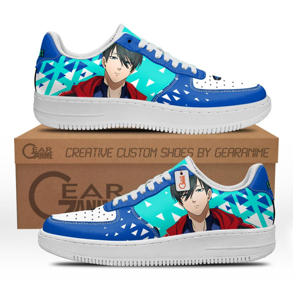 Baskets Anime Rin Itoshi en Cuir Chaussures Basses Unisexes Anime Manga