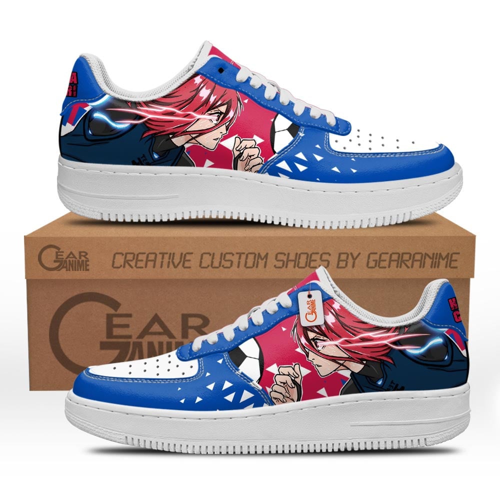 Baskets Anime Hyoma Chigiri en Cuir Chaussures Basses Unisexes Anime Manga