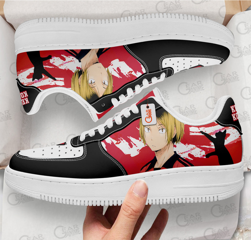 Baskets Anime Kenma Kozume en Cuir Chaussures Basses Unisexes Anime Manga