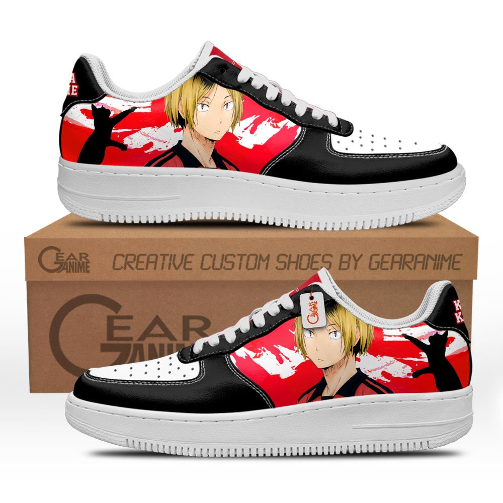 Baskets Anime Kenma Kozume en Cuir Chaussures Basses Unisexes Anime Manga