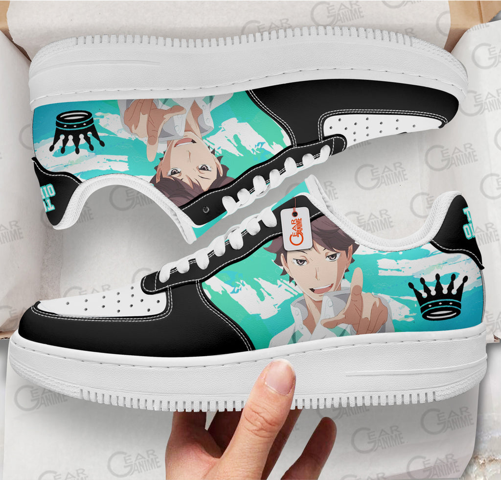 Baskets Anime Toru Oikawa en Cuir Chaussures Basses Unisexes Anime Manga