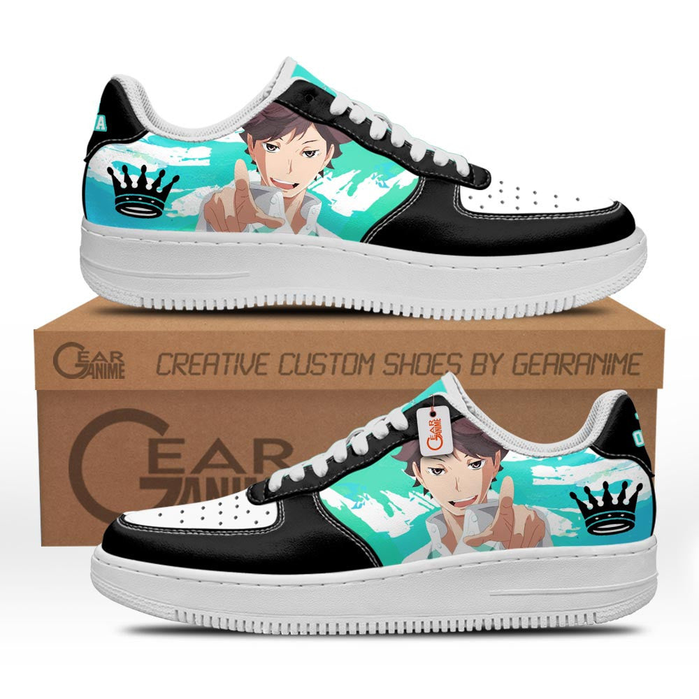 Baskets Anime Toru Oikawa en Cuir Chaussures Basses Unisexes Anime Manga