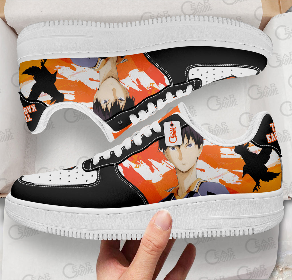 Baskets Anime Tobio Kageyama en Cuir Chaussures Basses Unisexes Anime Manga