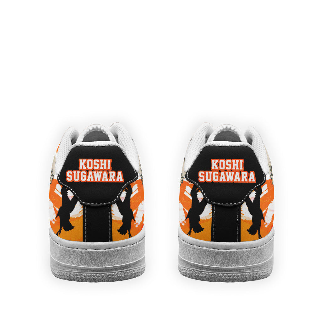 Baskets Anime Koshi Sugawara en Cuir Chaussures Basses Unisexes Anime Manga