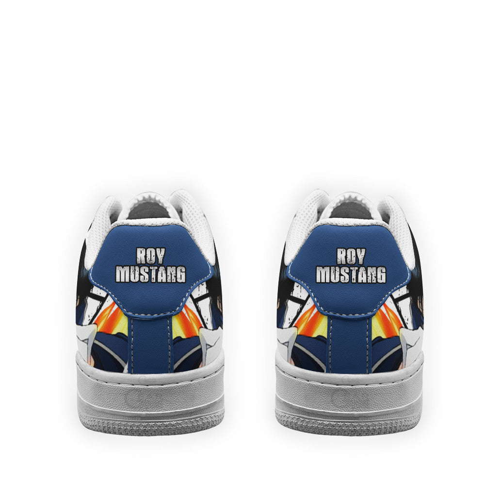 Baskets Anime Roy Mustang en Cuir Chaussures Basses Unisexes Anime Manga