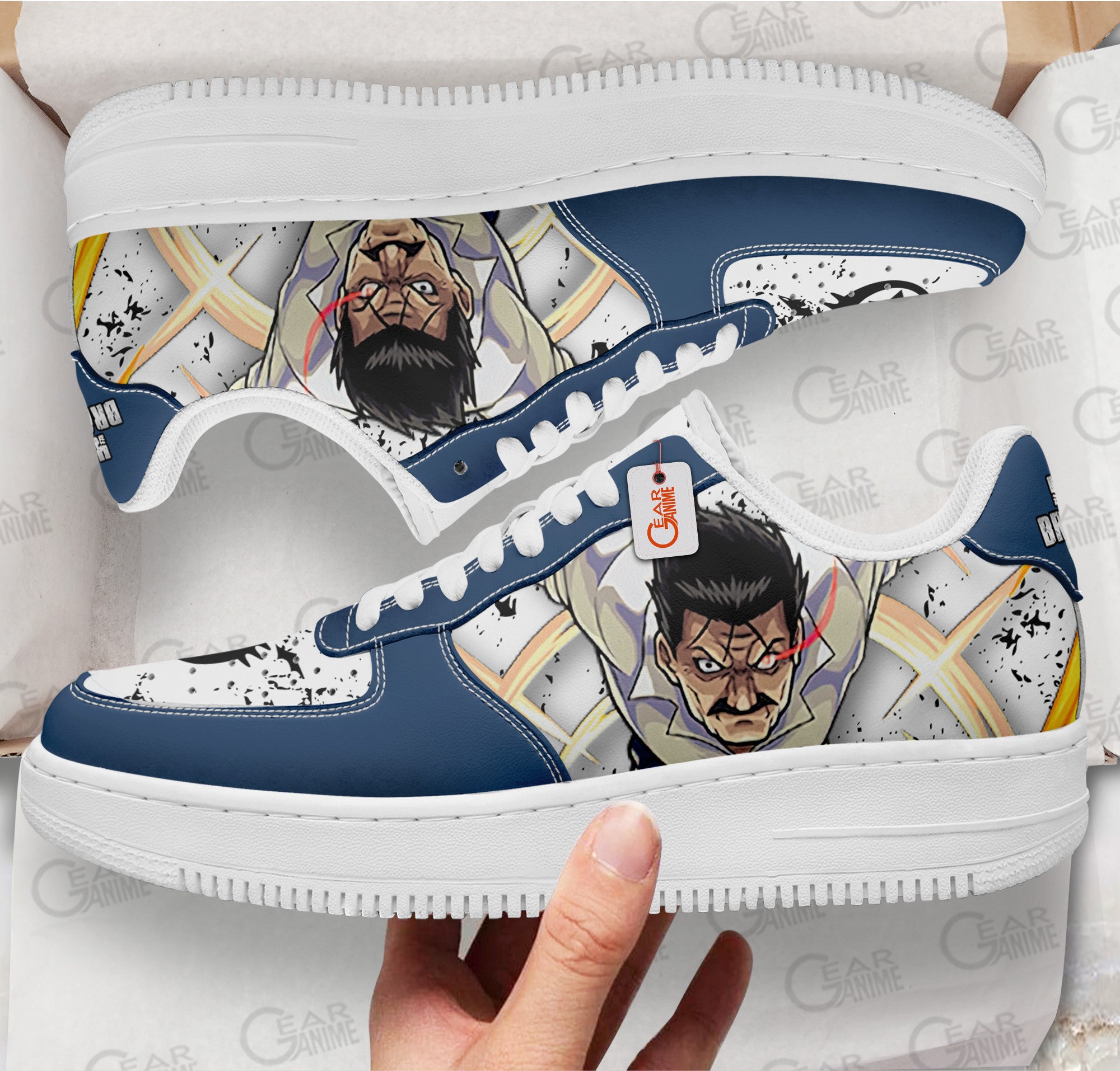 Baskets Anime King Bradley en Cuir Chaussures Basses Unisexes Anime Manga